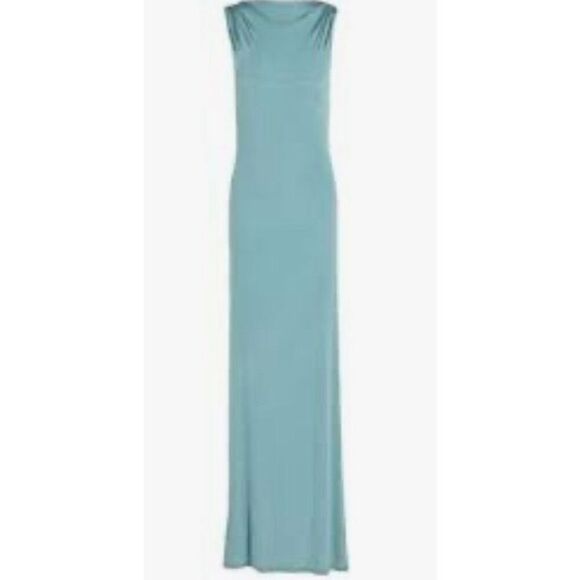 Atlien Made in France Maxi Dress in Seafoam Green NWT Size 42/ US 10 - Picture 1 of 4